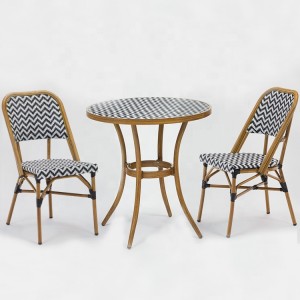 Outdoor Textilener Fabric Bistro Dining Set