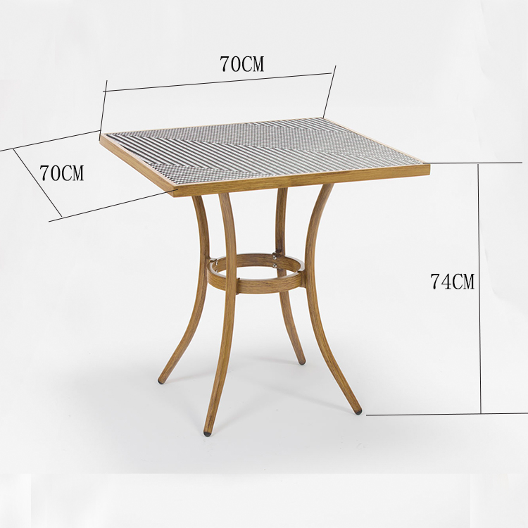 Fabric Dining Square Table