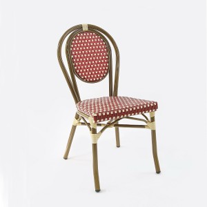 French Restaurant Rattan Wicker Bistro Chairs