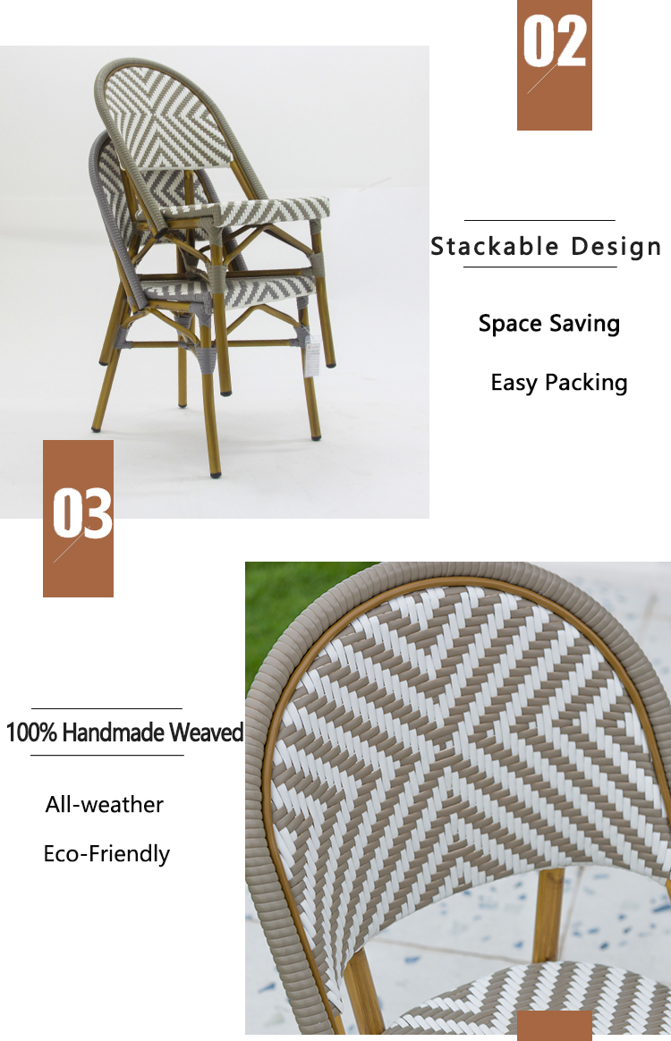 Rattan wicker Restaurant armchair