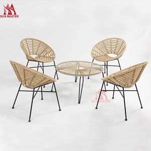 Classic Round Rattan Wicker Leisure Outdoor Set
