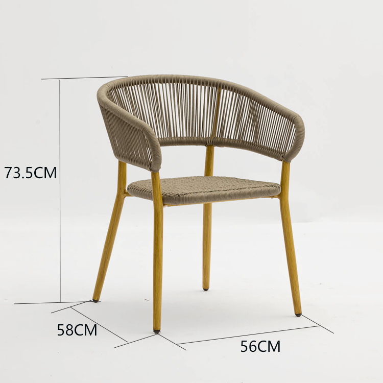 Rope Wicker Dining Chair