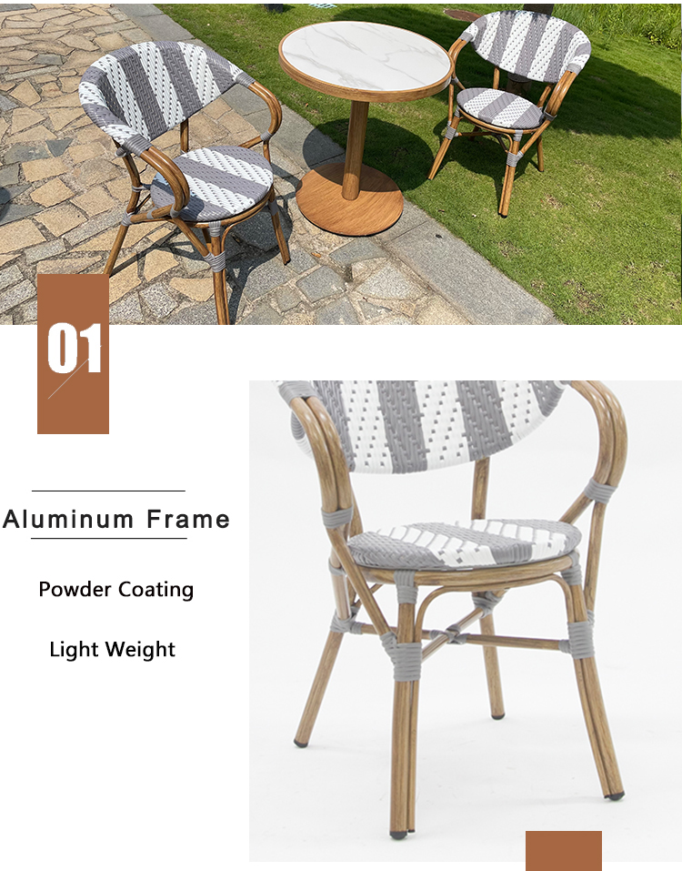 Outdoor Rattan Bistro Chair