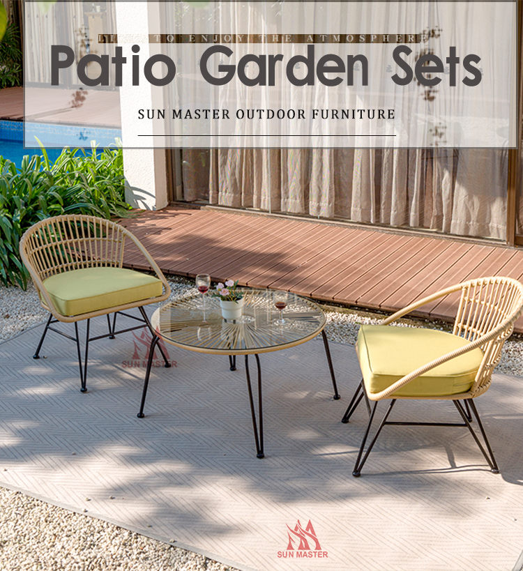 Patio Rattan Wicker Dining Set