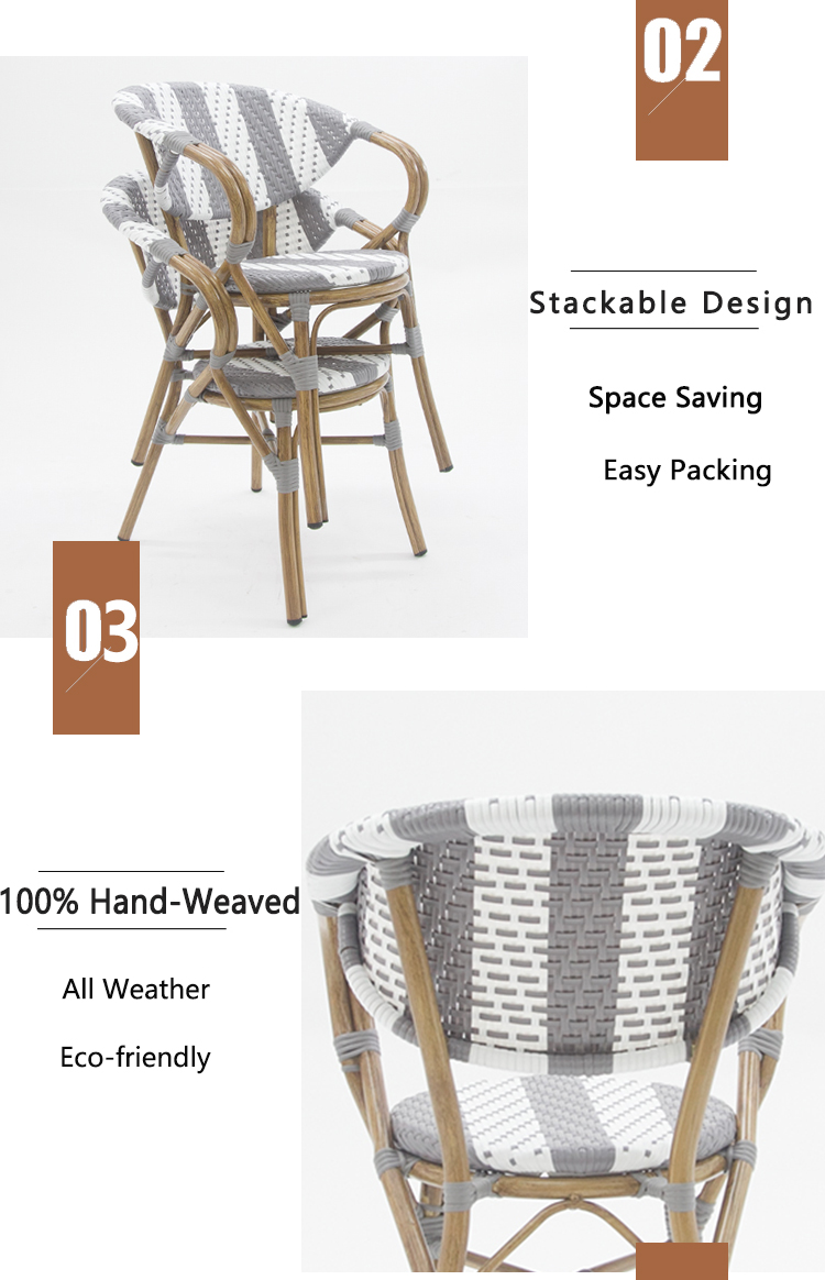 Rattan Wicker Bistro Chair