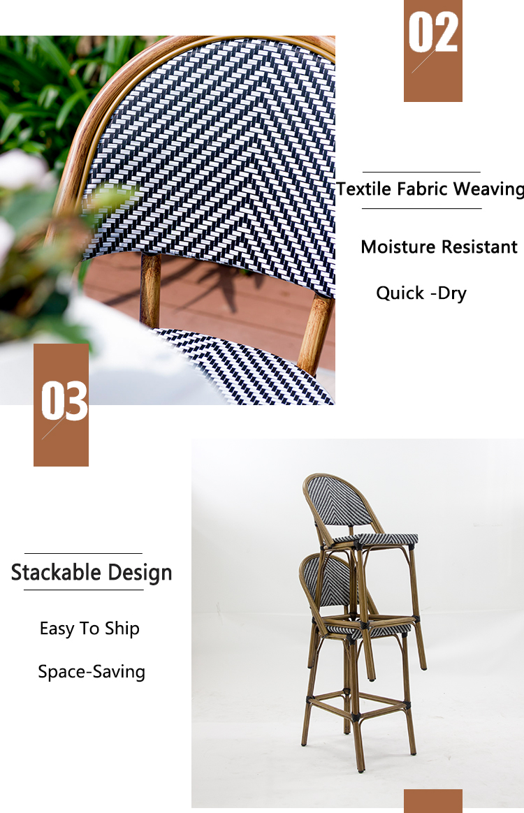 Restaurant Dining High Bar Chair