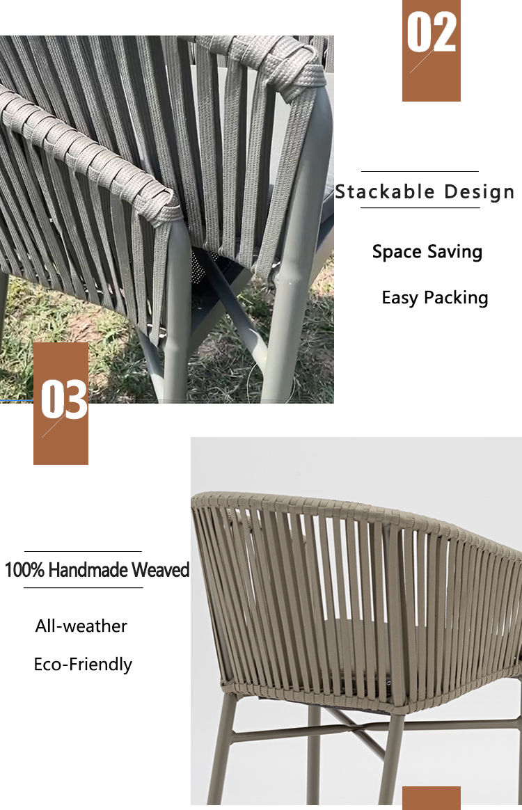 Rope Wicker Dining Chair